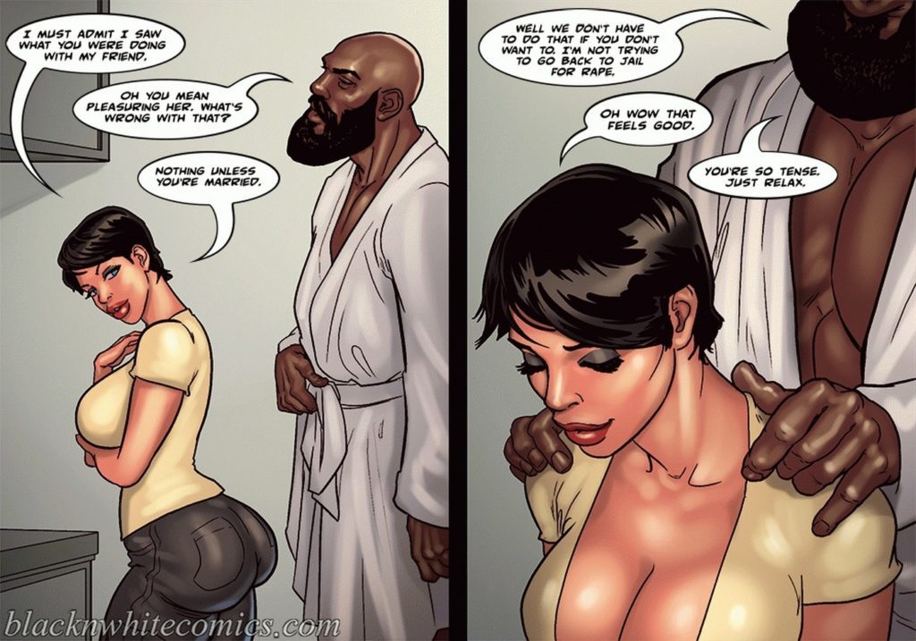 Interracial Sex Comics - BlacknWhite Art Class p.1 - Porn ...