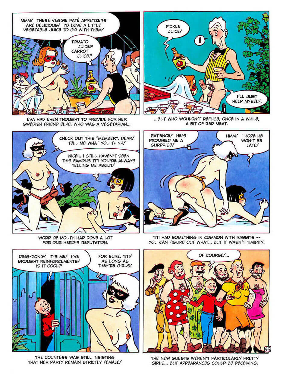 Sex Adventures of Titi Fricoteur - Tin Tin Comic Parody - Porn Comics,  Hentai Manga, Family Taboo XXX Adult Comics