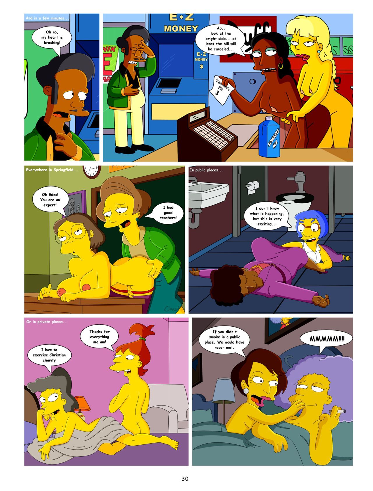 Van Houten Porn Comic - The Simpsons Sex Comixs - Conquest of Springfield 2 - Porn ...